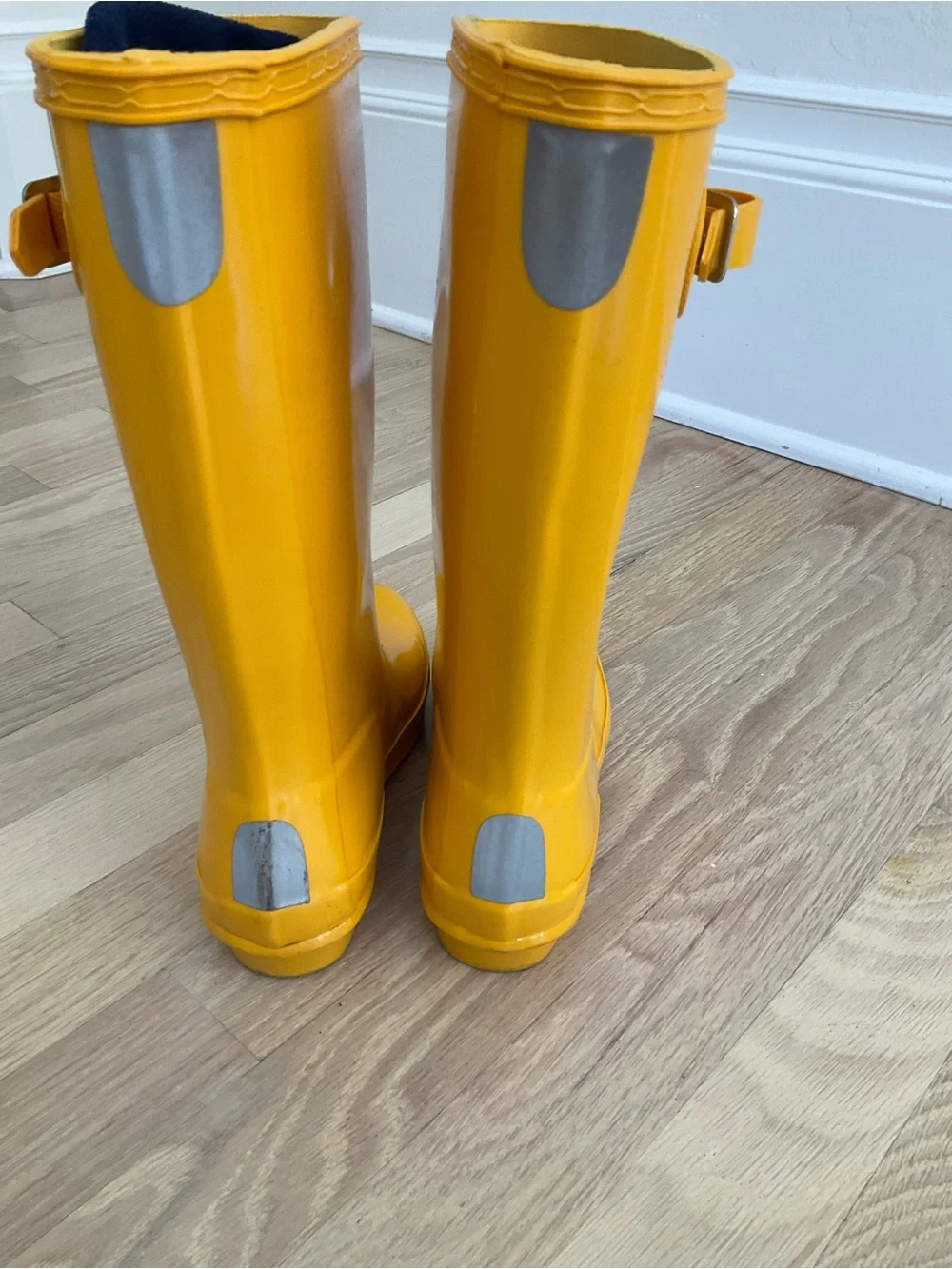 Hunter Kids Yellow Rain Boots